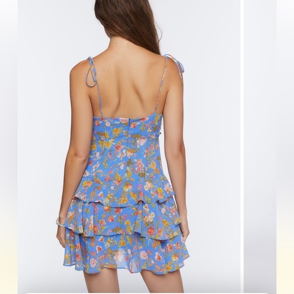 Floral Print Mini Dress - Picture 4 of 12